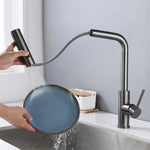 3-Mode Handle Pull Stainless Steel Kitchen Faucets 