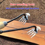 Manual weeding tools for gardens