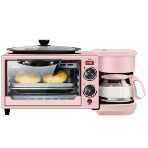 Breakfast Machine Household Four-in-one Toaster Electromechanical Oven Sandwich Machine Stainless Steel Bread Toaster