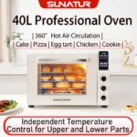 SUNATUR Convection Table Oven 40L Electric pizza oven 1800w home oven hot four toaster baking pastry cake air circulation oven