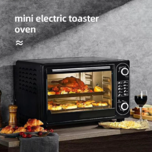 Toaster Oven 38L Kitchen Appliances Multifunctional Easy Clean Large Capacity Baking Electric Oven for Sausages Bread Pizza