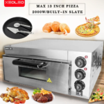 XEOLEO 13' Electric Pizza Oven 2000W Toaster Baker Oven Single Layer Widen Baking Machine Electric Baking Oven Kitchen Microwave