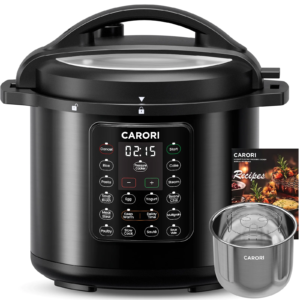Electric Pressure Cooker 1200W 12-in-1 8Qt, Stainless Steel Pressure Cooker, Slow Cook Rice Cooker Steamer Sauté, Yogurt