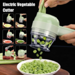 4 IN 1 Electric Vegetable Cutter Food Peel Slicer Handheld Wireless Garlic Masher Food Chopper Meat Grinder Home kitchen Mincer