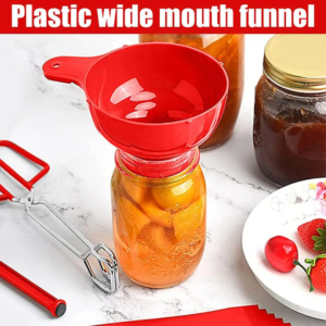 Plastic Canned Funnel Wide Mouth Funnel Jars For Wide Mouth Liquid Filling Funnels Food Grade Household Kitchen Gadget