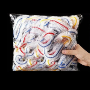 Elastic Food Covers 100 Pcs .Disposable Plastic Bowl Lids for Fruit & Vegetable Storage, Freshness Seal Wraps