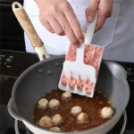 Kitchen Quad Rice Ball Maker Fish Meatball Mold Plastic Scoop Filling Tool