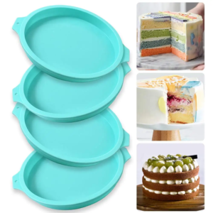 Round Silicone Layer Cake Mold Silicone Chocolate Mousse Cake Mold Layer Cake Round Mold DIY Dessert Cake Baking Tools