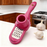 Multifunctional Manual Garlic Crusher Ginger Garlic Grater Garlic Cutter Peeler Kitchen Tool with Excellent Functionalit