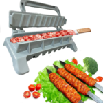 Single Row Kebab Maker BBQ Meat Skewer Machine Kebab Press Maker Reusable Plastic BBQ Skewer Maker Kebab Preparation BBQ Tool