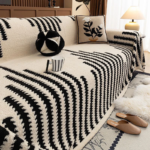 Bohemian jacquard warm plush sofa towel, Bohemian style soft thick blanket, suitable for living room sofa cover