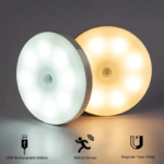 Button Style Night Light - Wireless LED Detector Lamp for Bedroom, Staircase, Closet, and Room Décor