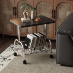 Light luxury small apartment side few sofa side cabinet creative square table bedroom simple mobile Internet celebrity style