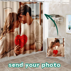 Custom Shower Curtain Customized Photo Bathroom Waterproof Curtains Polyester Bath Decor with Personalized Picture