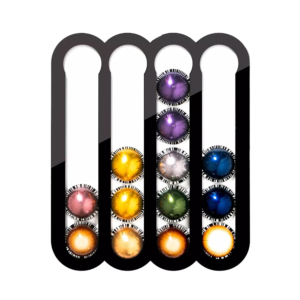 Black Acrylic Capsule Holder Kitchen Desktop Pod Holder Kitchen White Coffee Capsule Rack Coffee Set For Vertuoline Capsules