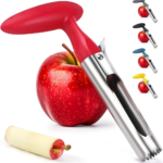 1PC Premium Stainless Steel Kitchen Apple Corer Tool Ultra Sharp Easy to Use & Clean Durable Fruit Corer Remover