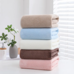 Baby Towel Kids Bath Towel Super Soft Bathrobe Coral Fleece Blanket Infant Warm Sleeping Swaddle Wrap Solid Color Blanket