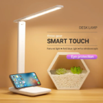 Foldable Table Lamp Led Desk Lamp 3 Type Stepless Dimmable Touch Bedside Reading Eye Protection Night Light USB Plug in style