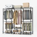 Clothes Rack Storage Organizer Wardrobe Hanging Clothes Freestanding Portable Heavy Duty 960 lb for Cloakroom Bedroom Entrances