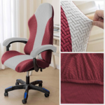 Spliced Color E-sports Gaming Chair Covers Household Office Dust-proof Anti Cat Scratch Computer Seat Cases With Armrest Cover