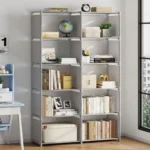 Multi-Layer Bookcase Square Storage Shelf Easy Assembly Bookcase Living Room and Study Bedroom Storage Shelf Simple Bookshelf