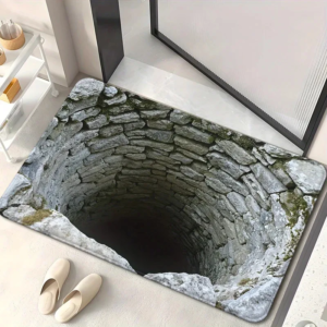 3D Optical Illusion Endless Abyss Non-Slip Door Mat