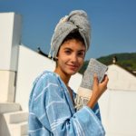 Soft and Comfortable Cotton Turkish Thickened Hand Towel Quick-drying Absorbent Kitchen Towel Hemming Soft Towel