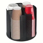 Plastic Cup Dispenser for Disposable Cups Luxury Desktop Storage Organizer Coffee Tea Cup Holder