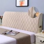 Thicken Bedhead Cover Diamond Lattice Headboard Cover Soft Velvet Bed Head Cover Bedroom Backrest Dust Protector Home Decor