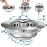 Kitchen sink strainer pop-up core sink drain filter sink press deodorizing filter leak stopper