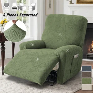 Seater Jacquard Recliner Sofa Covers Elastic Relax Armchair Cover Pets Lazy Reclining Chair Covers