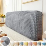 Bubble Fabric Jacquard Headboard Cover Soft Stretch Bed Head Cover All-inclusive Bedside Protector Cover Slipcovers Bedroom