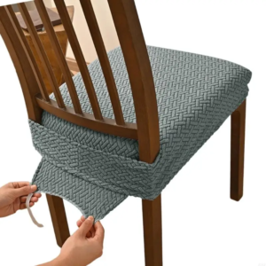 Memory Foam Chair Cushion Cover With Slip proof Silicone Particles Bottom Polyester Fabric For Office Home Seats 40-50cm