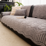Irregular Sofa Seat Covers Jacquard Thicken Couch Cushion Slipcover Dust-proof Corner Sofa Towel for Living Room Home Decor