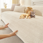 Velvet Thicken Sofa Seat Cover Nordic Universal Sofa Cushion Slipcover Anti-slip L Corner Couch Towel Mat for Living Room