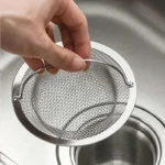 Sink Drain Strainer - Stainless Steel, Anti-Clog, Easy to Clean for Kitchen/Bathroom