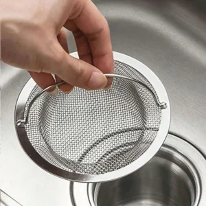 Sink Drain Strainer - Stainless Steel, Anti-Clog, Easy to Clean for Kitchen/Bathroom