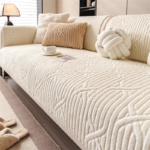 Nordic Sofa Seat Cover for Living Room Soft Plush Sofa Slipcover Non-slip Pets Kids Corner Couch Pads Thicken Sofa Mat