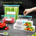 Multiple Sizes Kitchen Supplies Transparent and Visible Thick and Durable Sealing Bag for Food Eco-friendly Cling Bag Zip Bags