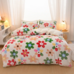 Winter printed milk fleece quilt winter quilt thickened warm student dormitory quilt, no pillowcase