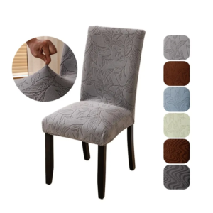 Nordic Dining Chair Cover Luxury Jacquard Chair Seat Slipcover Stretch Kitchen Seat Protector household kingdom