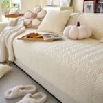 Nordic Cotton Sofa Slipcover for Living Room All Seasons Pets Kids Sofa Towel Cover Non-slip Anti-cat Scratches Couch Protector