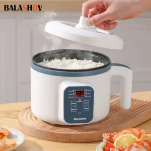 Electric Rice Cooker 1.7L Single Double Layer 220V Multi Cooker Non-Stick Smart Mechanical Multi Cooker Steamed Rice Pot