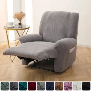 Sweater Polar Fleece Recliner Sofa Cover Elastic Armchair Cover Non-Slip Relax Accent Reclining Sofa Cover Living Room