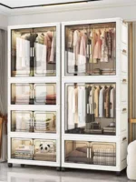 Thickened Multi-Layer Plastic Storage Cabinet for Home Bedroom Baby Closet Organizer No Installation Needed for Snacks And Toys