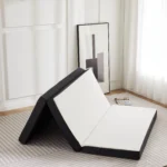 Three Fold Portable Floor Bed, Suitable For Travel, Camping , And Yoga, Soft Touch And Flexible Zipper