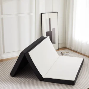 Three Fold Portable Floor Bed, Suitable For Travel, Camping , And Yoga, Soft Touch And Flexible Zipper