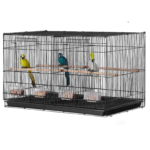 Flight Bird Cage Stackable Divided Small Animal Cage for Kinds of Birds Pet Travel Birdcage with Handle and Perche