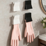 4pcs Kitchen Glove Holder, Dishwashing Glove Hook,Household Rubber Glove Storage Rack, Dishcloth Clip, Glove Hanger,Storage Clip